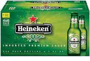 Heineken, 24PK Bottles - 7oz Each